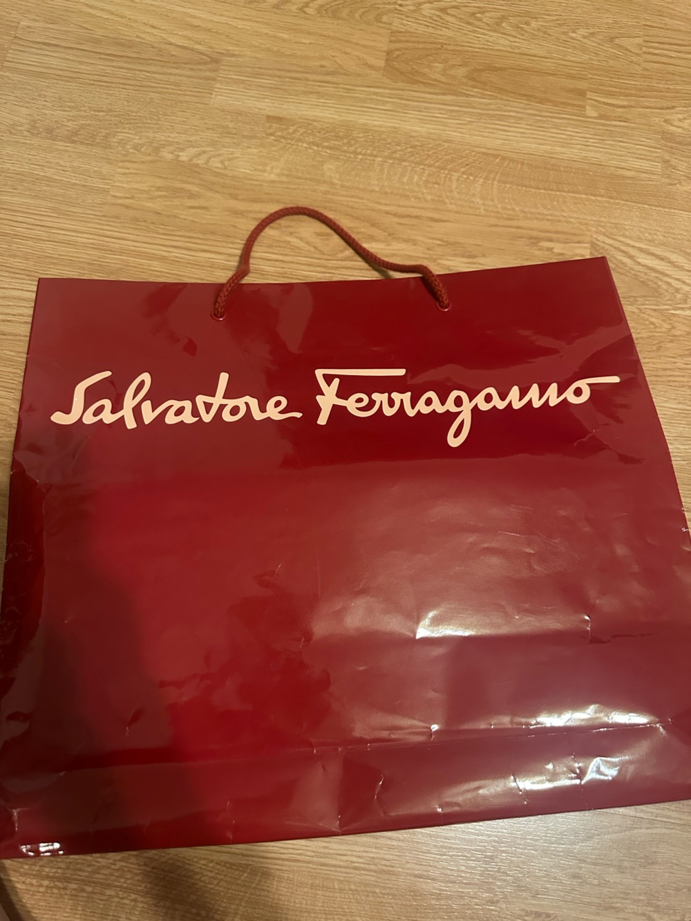 Salvatore Ferragamo Red Shopper Bag